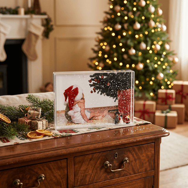 Fotoram "XmasBlox" med figurer - 10x15 cm